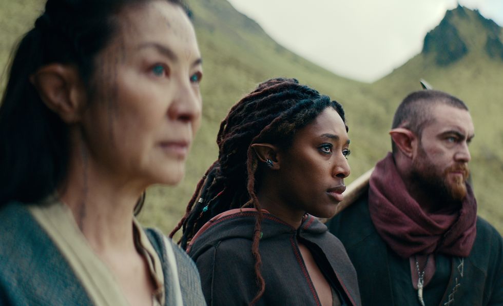 michelle yeoh, sophia brown, laurence o'fuarain, the witcher blood origin