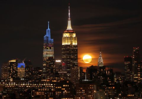 wolf moon rises in new york city