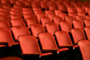 theater seats in an empty auditorium