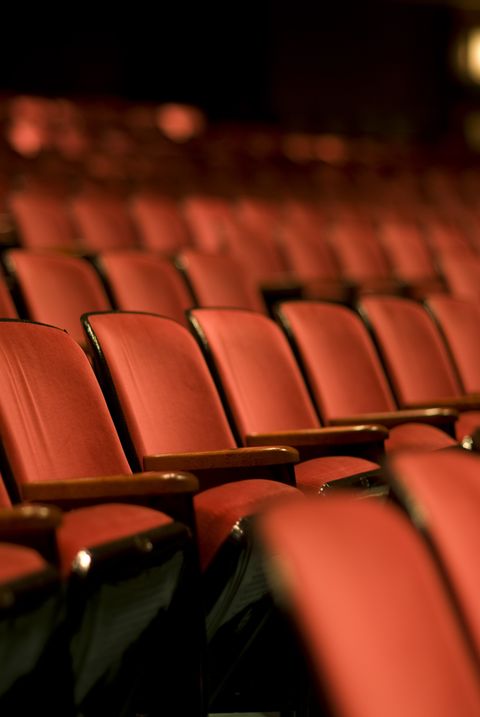Theater seats in an empty Theater