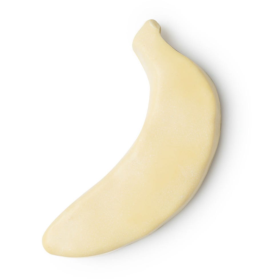 Banana, Nose, Banana family, Yellow, Plant, Food, Neck, Beige, 