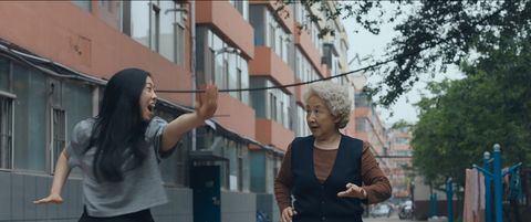 Awkwafina and Shuzhen Zhao in The Farewell