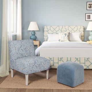 Furniture, Room, Living room, Blue, Interior design, Chair, Couch, Yellow, Slipcover, Wall, 