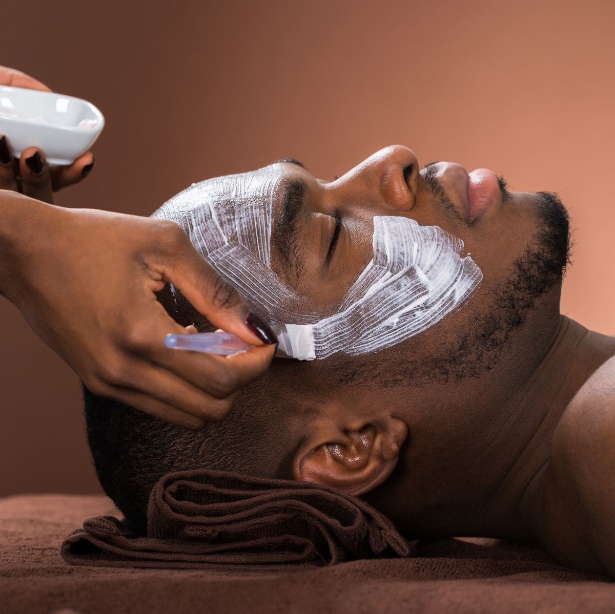 beard facial massage