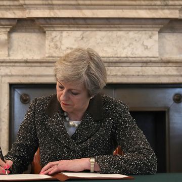 Theresa May signs article 50