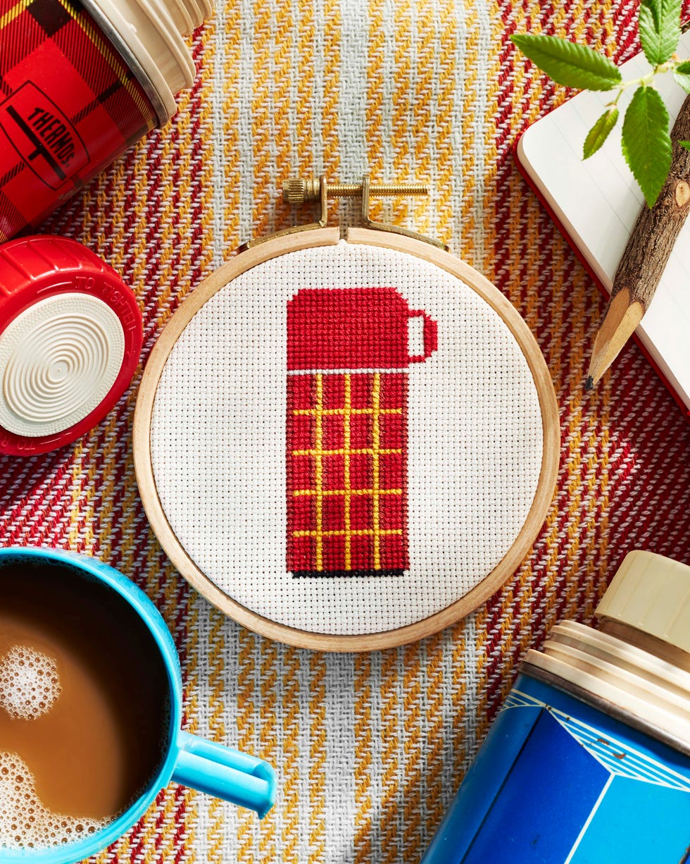 thermos cross stitch pattern