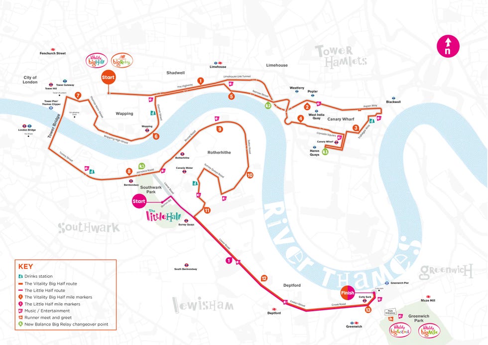 what is the vitality big half route?
