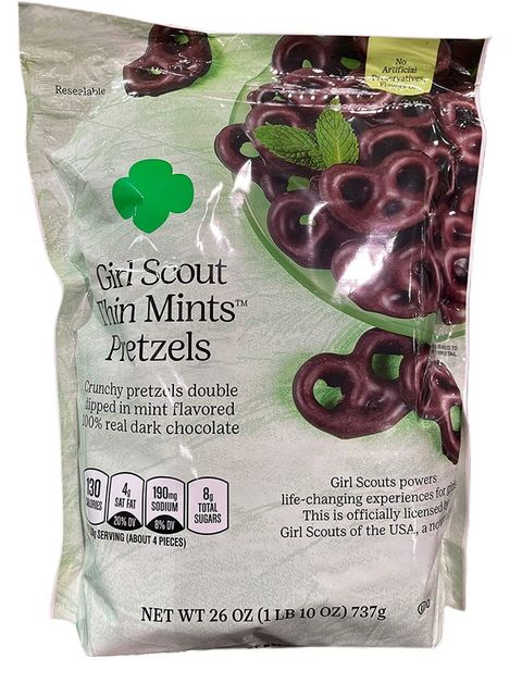 girl scout thin mints pretzels