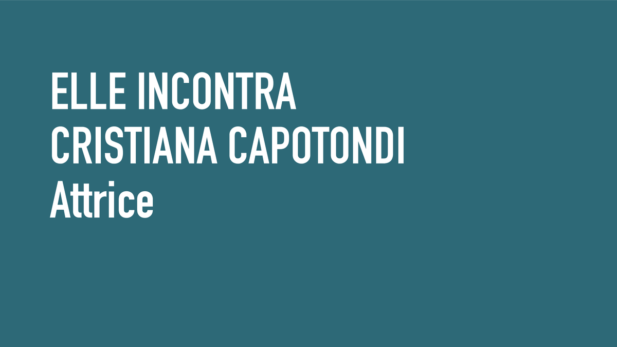 preview for Cristiana Capotondi a Elle Getting Greener