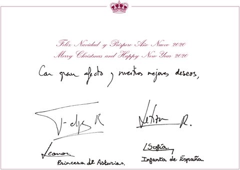 Spanish Royals Christmas Cards 2019