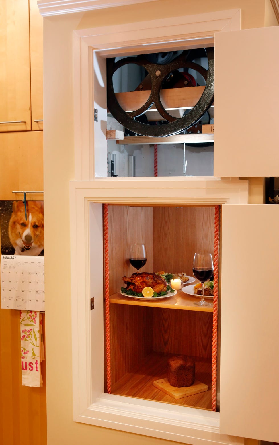 kitchen with dumbwaiter