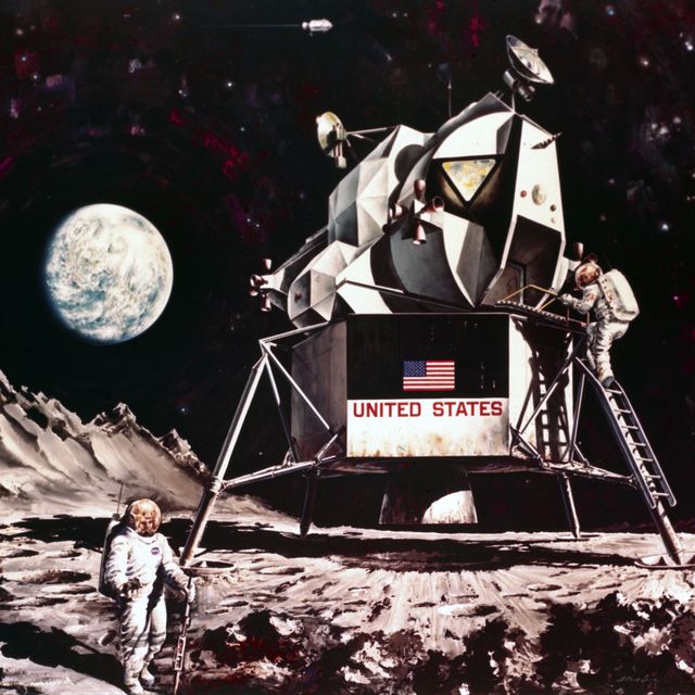 Artist impression of the Apollo Lunar Module, 1968.