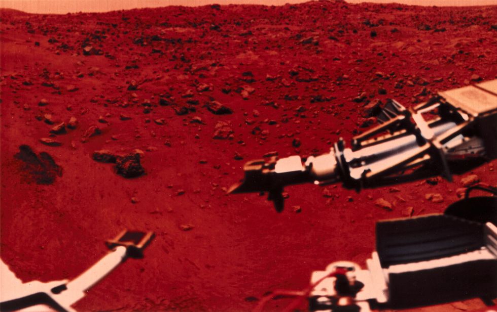 Viking 1 on Mars, 1976.