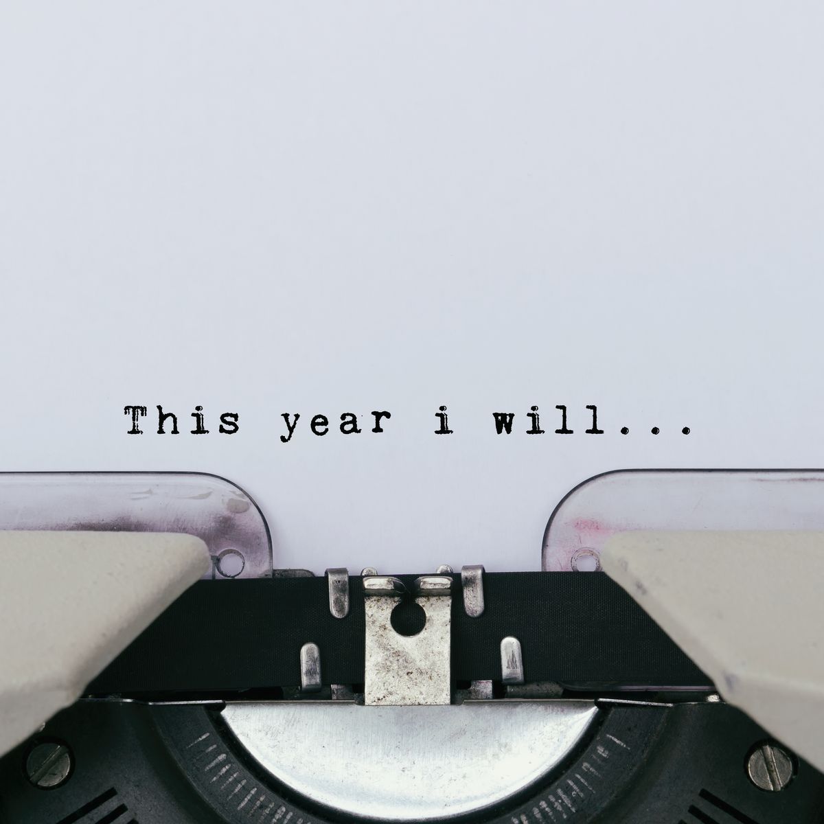 This year i will text on a vintage typewriter