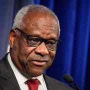 Justice Thomas Attends Forum On His 30 Year Supreme Court Legacy washington, dc october 21 associate supreme court justice clarence thomas speaks at the heritage foundation on october 21, 2021 in washington, dc clarence thomas has now served on the supreme court for 30 years he was nominated by former president george h w bush in 1991 and is the second african american to serve on the high court, following justice thurgood marshall photo by drew angerergetty images