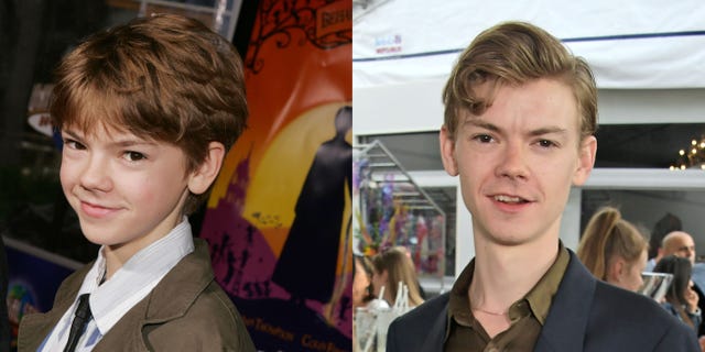 Thomas Brodie Sangster vroeger in zijn Love Actually-tijd en als volwassene