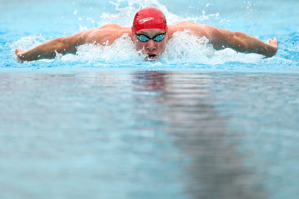 thomas dean of great britain competes in the 200m individual