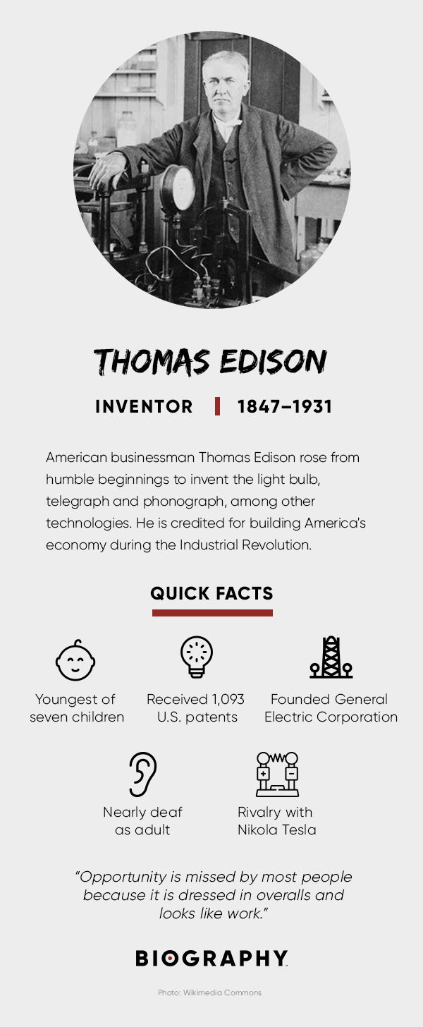 biography of thomas edison