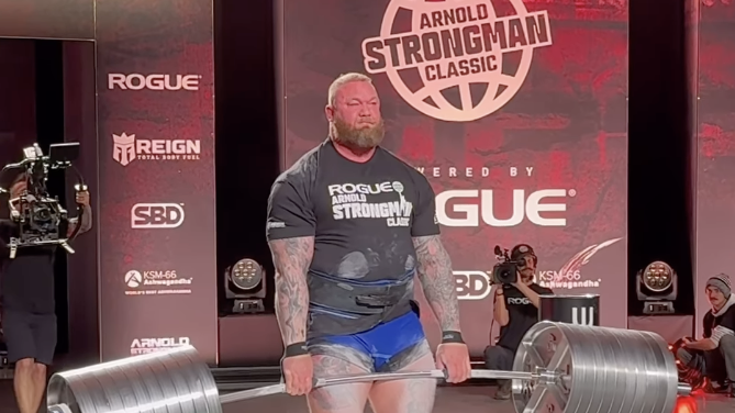 The Mountain Deadlifted 1,006 Pounds at the Arnold Classic 2024