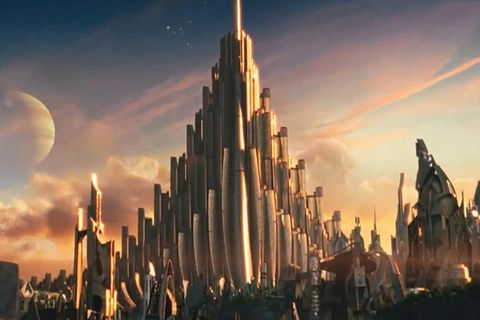 the royal palace of valaskjalf from the thor films