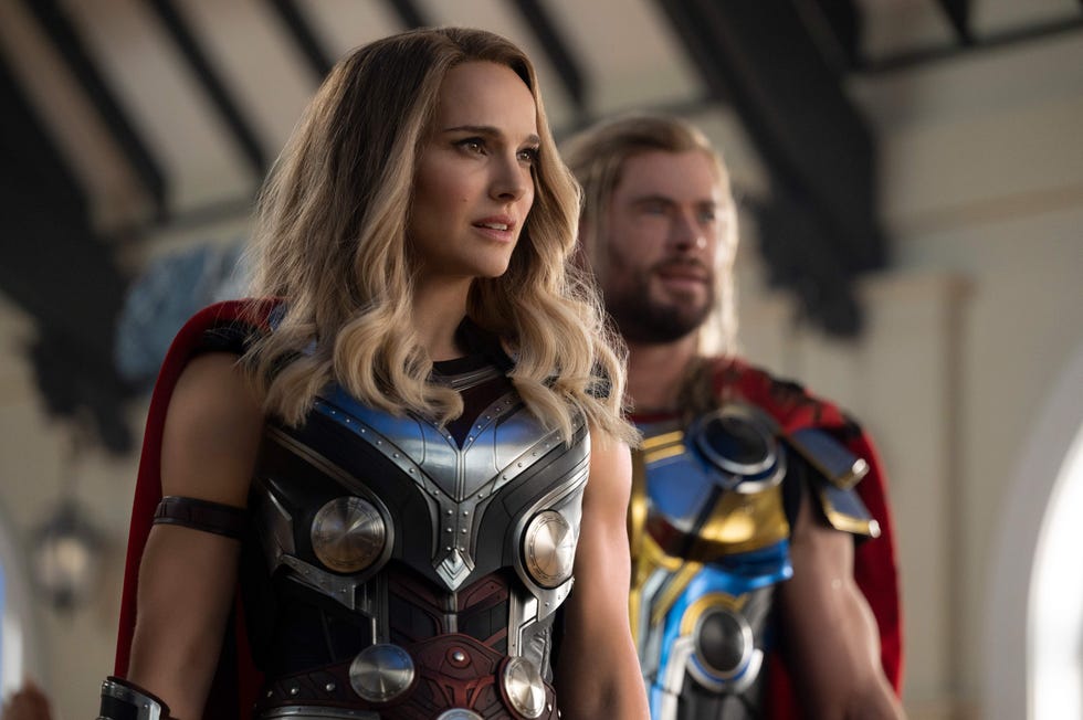 chris hemsworth, natalie portman, thor love and thunder