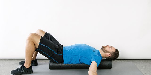 Foam roller routine with chest stretches 
