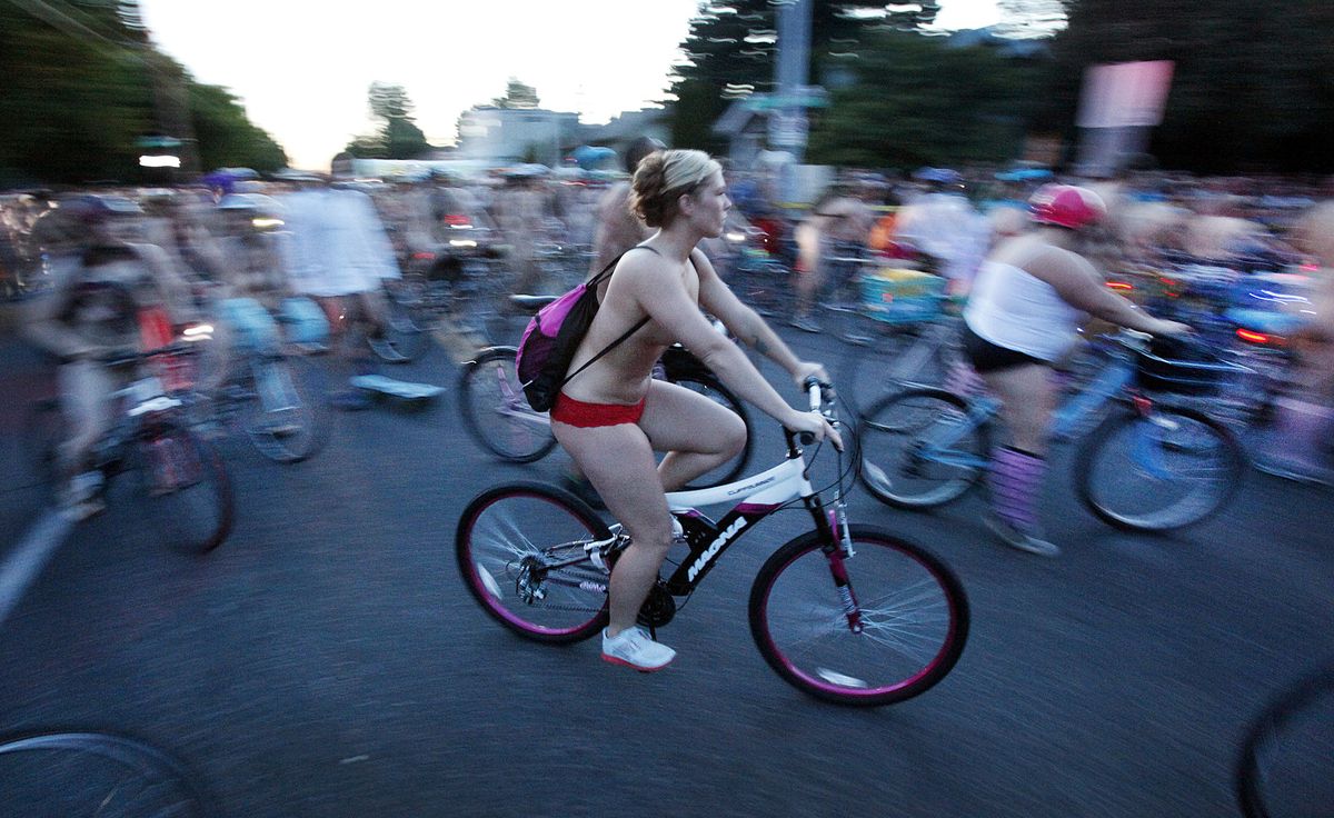 shrill naked bicyclists