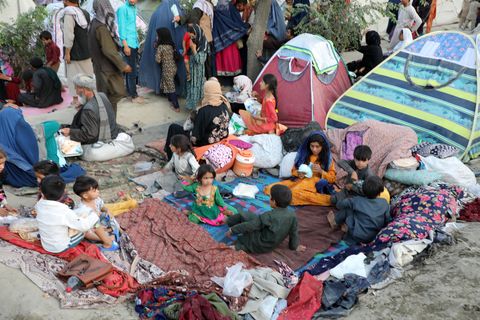 displaced afghan families in kabul