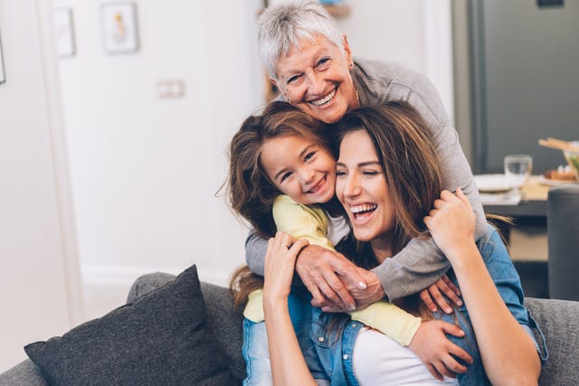 three generation women