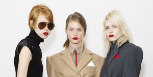 three models in matte lipstick