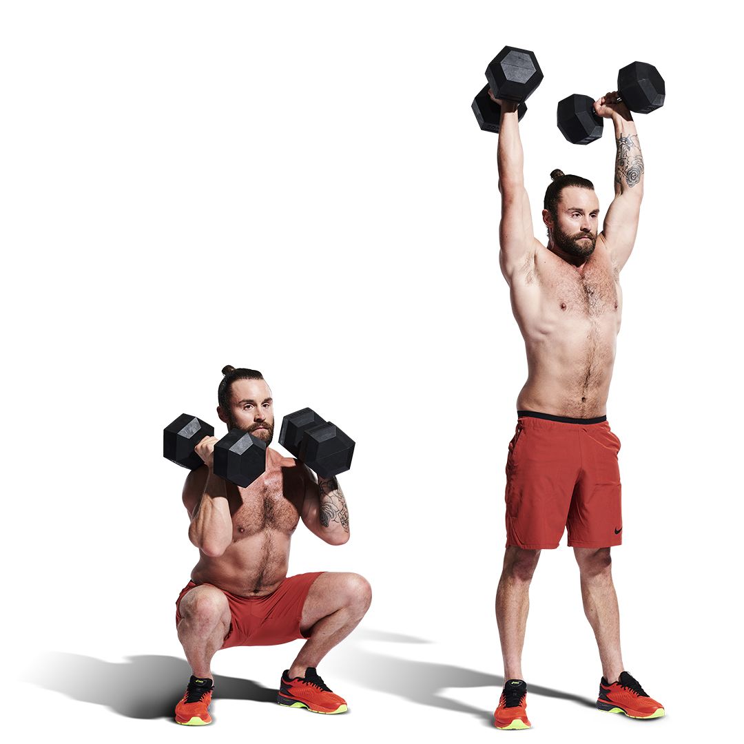 Dumbbell thrusters wod sale