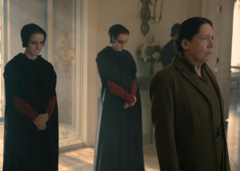 esther and janine with aunt lydia in the handmaids tale season 5