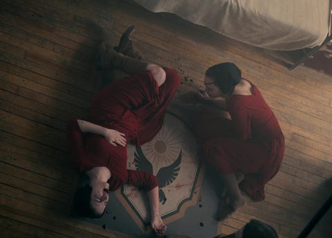 esther and janine in the handmaids tale season 5 esther and janine in the handmaids tale season 5