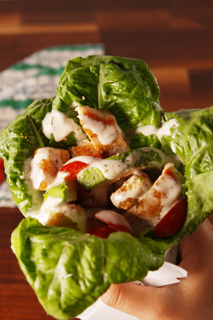 chicken caesar wraps