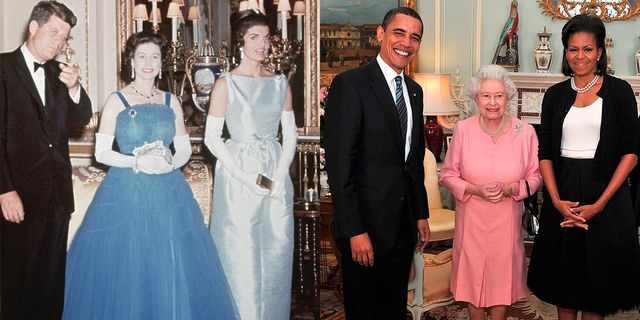 今年6月に国賓として英国を公式訪問したドナルド・トランプ米国大統領が12月2日から4日まで、北大西洋条約機構（NATO）首脳会議のため、再び英国へ！　エリザベス女王主催のもと、バッキンガム宮殿にて開催された歓迎行事にも出席し、女王とは今年2回目の謁見となった。女王が在位してからの67年間において、米国で政権を握った大統領は13人。実はその内の12人が、これまで女王と謁見！　ここで、女王と米大統領の面会ヒストリーをご紹介。