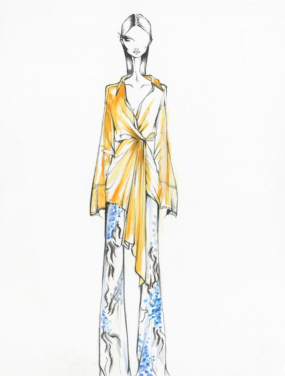 Fashion illustration, Clothing, Fashion design, Costume design, Shoulder, Joint, Standing, Drawing, Sketch, Illustration, 