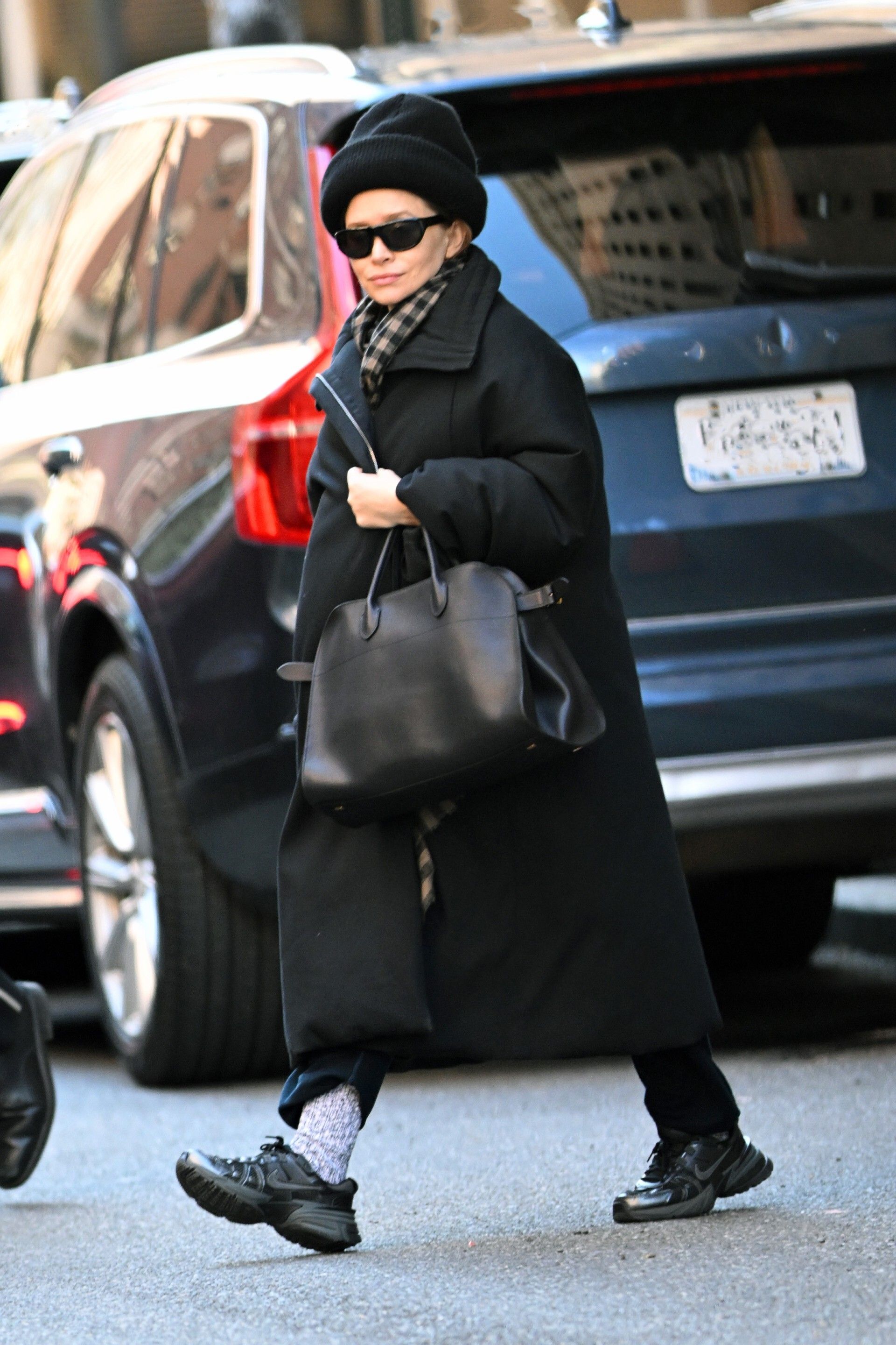 Ashley Olsen’s 2025 Street Style Includes a Sky-High Statement Hat