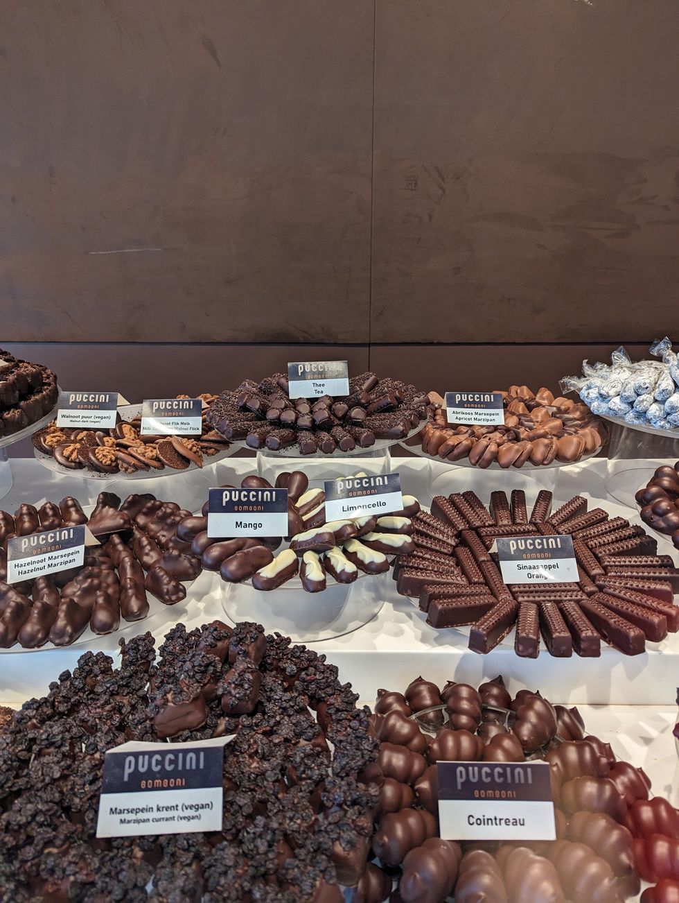 handmade chocolates at puccini in amsterdam
