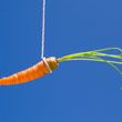 beta carotene may prevent type 2 diabetes; carrot dangling on a string