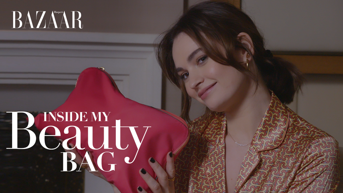 preview for Lily James: Inside my beauty bag