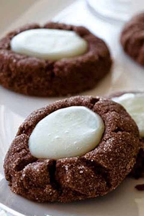 thumbprint cookies Chocolate-Mint Thumbprints