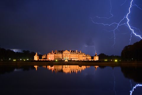 thunderbolts over castle