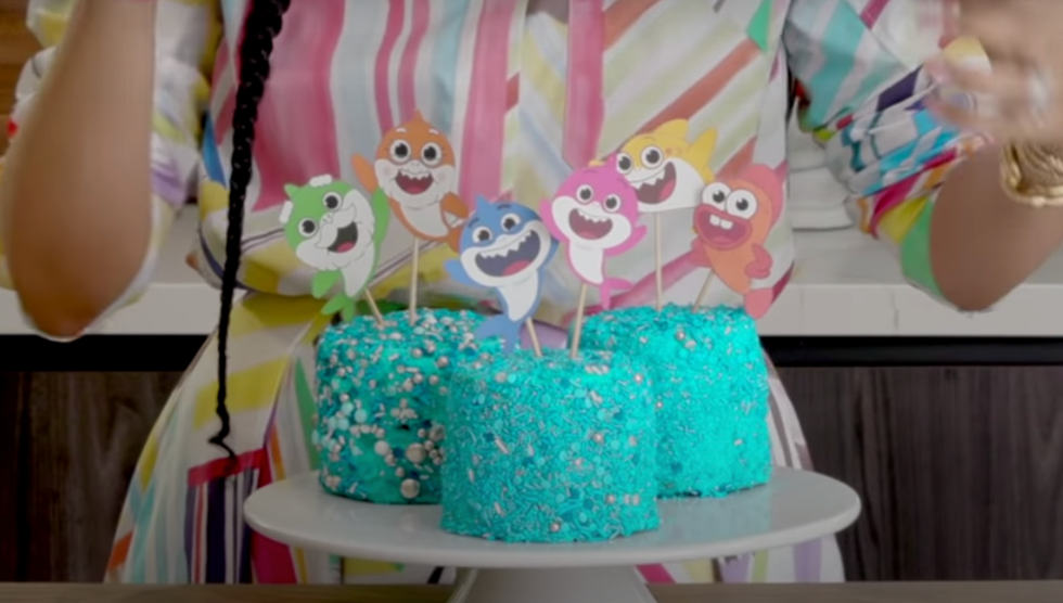 tia mowry baby shark cake