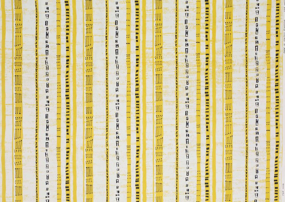 ticker tape curtain fabric, lucienne day