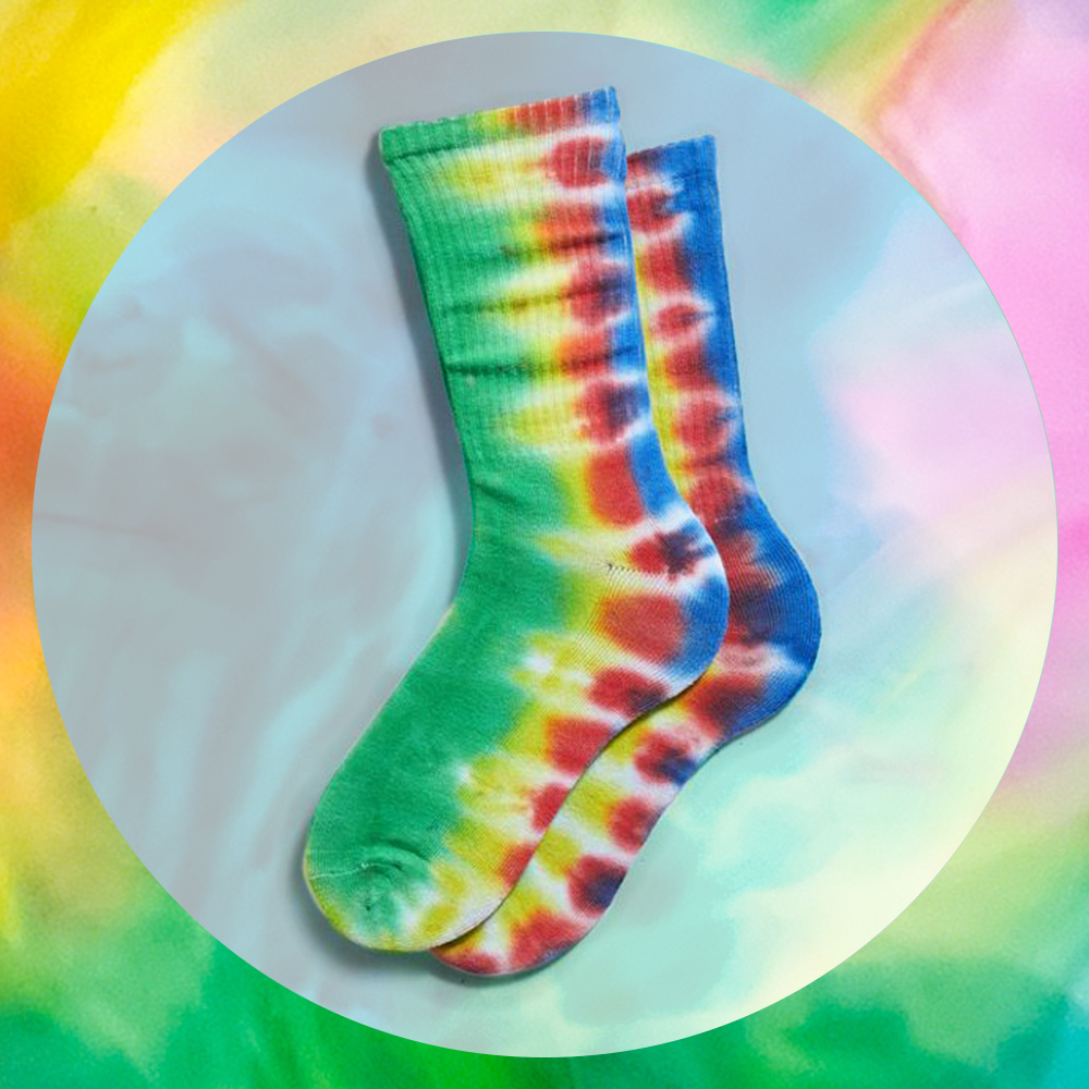 How To Wear Tie-Dye Socks