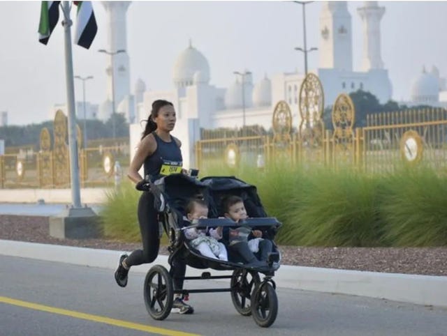 tifanne thaym, abu dhabi mararthon