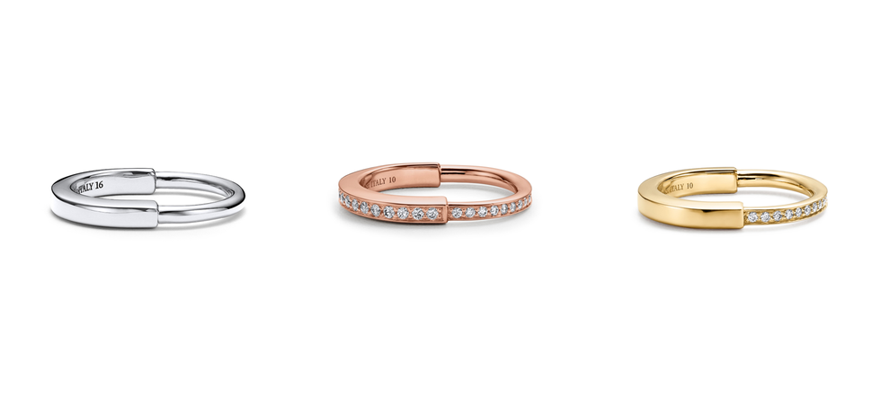 love lock 心有「鎖」屬！全新tiffany lock系列戒指，以經典優雅設計串起情人間浪漫的愛，連blackpink rosé也都在戴！