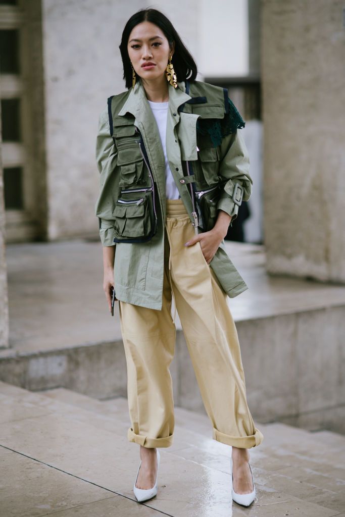 Street Style - Paris Fashion Week Womenswear Fall/Winter 2019/2020 : Day Eight