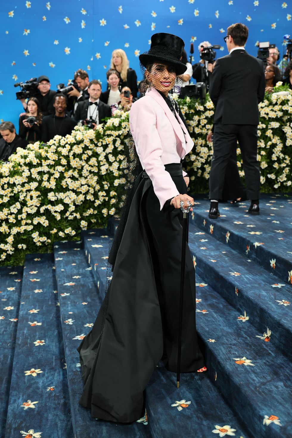 the 2025 met gala celebrating "superfine: tailoring black style" arrivals