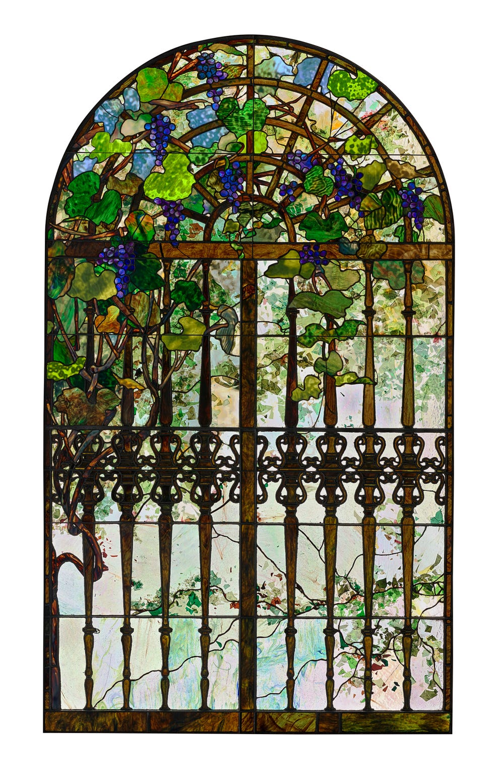 a stained glass window